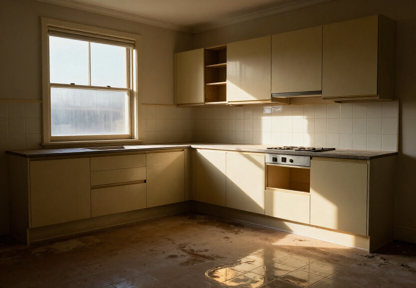 Dry, sanitised basement in West Pennant Hills after flood restoration
